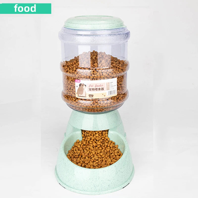 Large Capacity Automatic Pet Feeder β Food & Water Bowl Set for Cats and Small Dogs