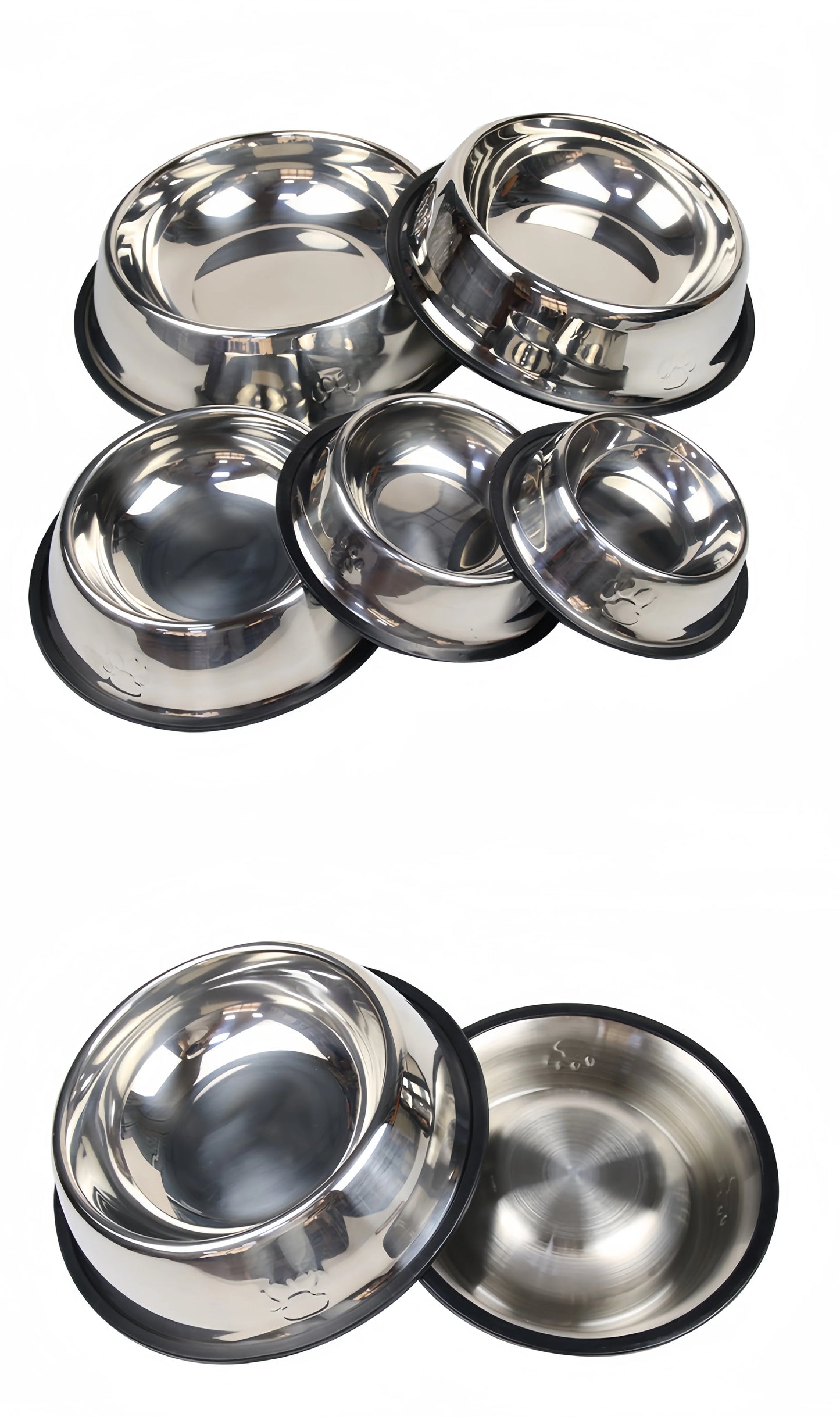 Stainless Steel Pet Feeding Bowl โ Durable, Easy-to-Clean Food & Water Dish for Cats & Dogs