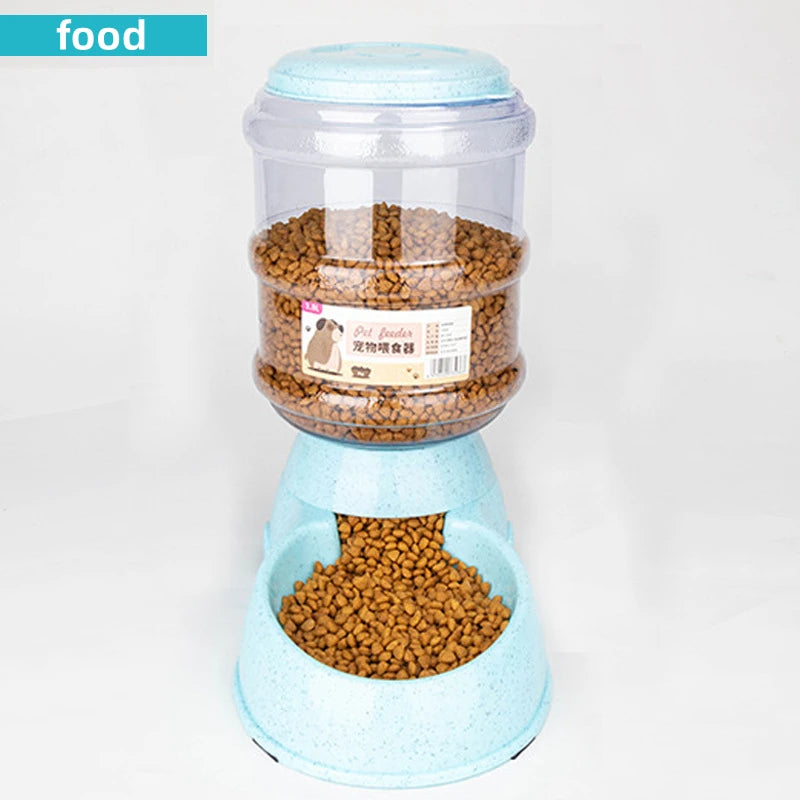 Large Capacity Automatic Pet Feeder – Food & Water Bowl Set for Cats and Small Dogs