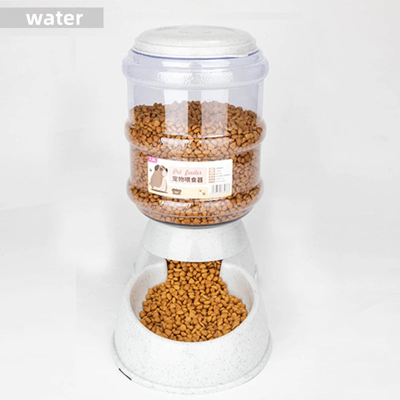 Large Capacity Automatic Pet Feeder – Food & Water Bowl Set for Cats and Small Dogs
