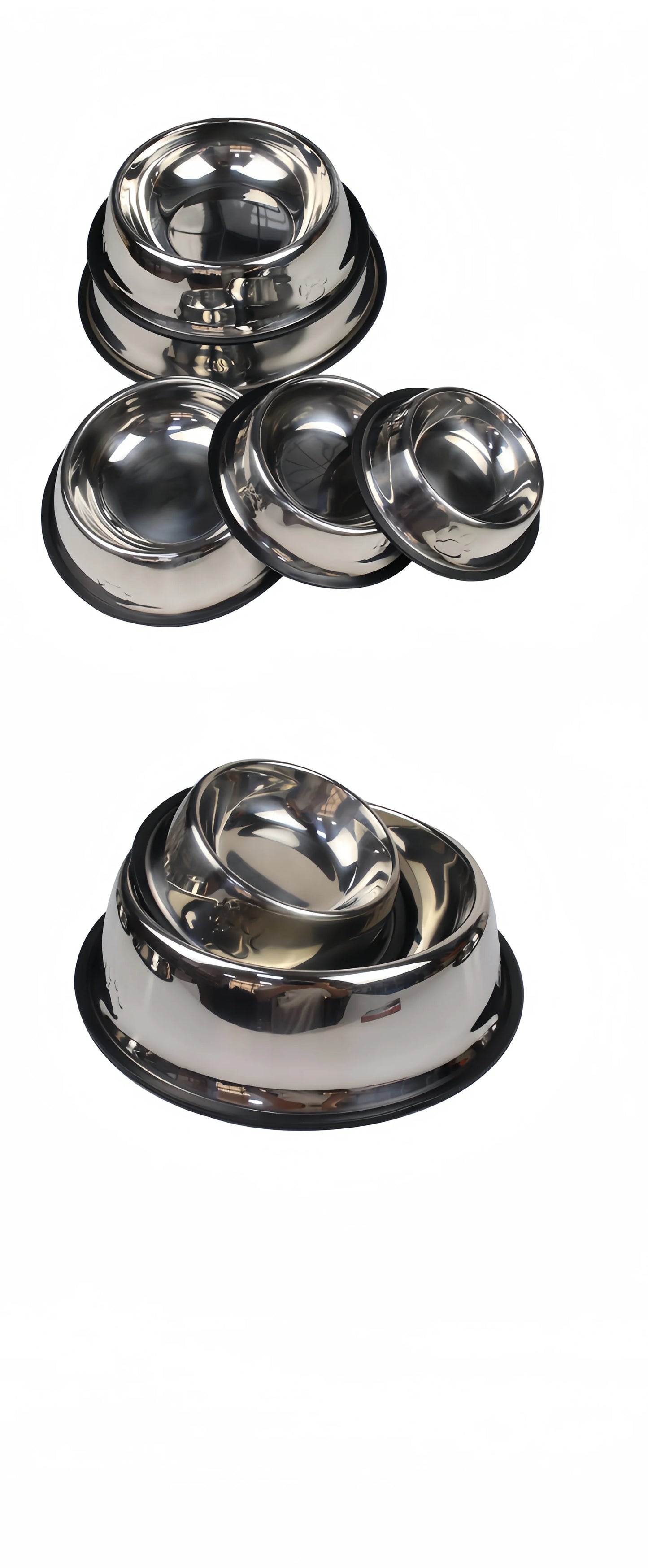 Stainless Steel Pet Feeding Bowl – Durable, Easy-to-Clean Food & Water Dish for Cats & Dogs